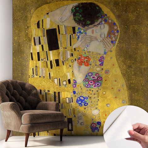 Papier peint autocollant avec imprimé pour décoration intérieure pour rénovation a motif Couple Art nouveau 250x250 cm (1/5)