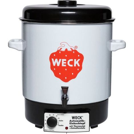 Weck Einkochautomat WAT 14A für Weckgläser, Glühweintopf, 29 Liter, emailliert