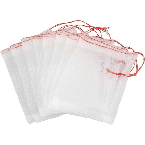 Lot de 50 sacs anti-moustiques 20 x 30 cm, filets de protection pour plantes et fruits, pour jardin. (1/5)