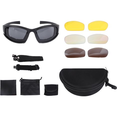 Lunettes de sport vision nocturne anti-UV anti-choc pour moto cyclisme randonnée conduite extérieure (1/5)