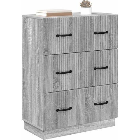 Maison Exclusive - Armoire à tiroirs Sonoma gris 66 x 34,5 x 87 cm