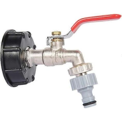 IBC S60X6 Tank Adapter, Replacement Valve Fitting, 1/2" Hose (1/5)
