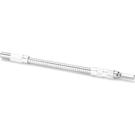 Tige flexible multifonctionnelle 200mm, arbre universel en métal pour perceuse électrique, embout tournevis, accessoire adaptable (1/5)