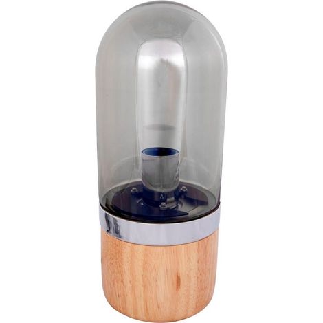 Lampe de salon malbi - Gris, bois