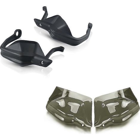 Protège-mains de moto avec pare-brise pour BMW F 750 GS, F 850 GS et F 850 GS (2018-2020) - Noir et marron (1/5)