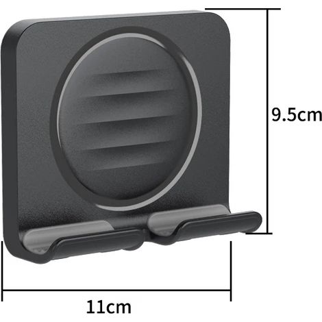 Support mural pour iPad (B) - Étagère murale sans perçage pour manettes, casques, figurines et claviers - Crochets et étagère (1/5)