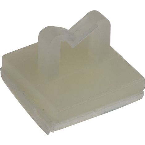Clip serre-câbles adhésif, Ø max 4.3mm en Nylon ( Prix pour Sachet de 100 ) (1/2)