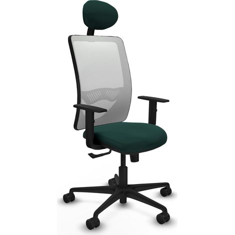 Silla de oficina piqueras y crespo Zulema negro reposabrazos ajustables (1/2)