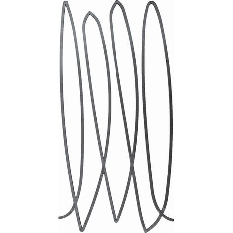 Panneau boucles fines non mêlées - Hauteur 975mm Largeur 465mm en carré de 12mm - Fer forgé - À souder - DECO FER FORGE (1/3)