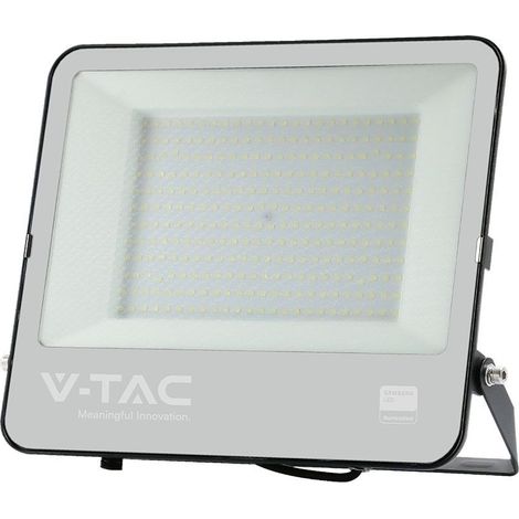 200W LED PROIETTORE SMD SAMSUNG CHIP 1M CAVO CORPO NERO VETRO SMERIGLIATO 4000K - Luce NATURALE