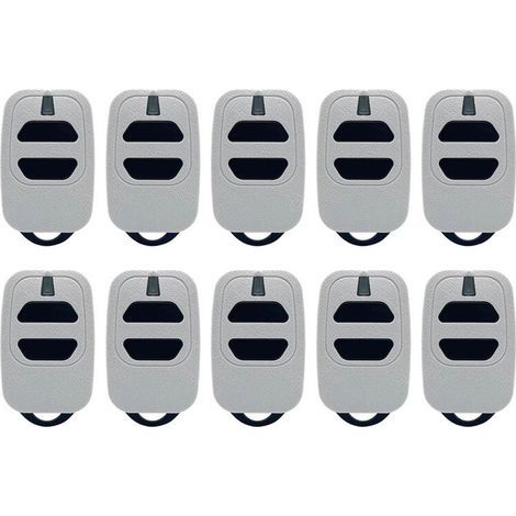 Lot de 10 Télécommandes de Porte de Garage à 2 Touches 433,92 MHz à Code Tournant pour Émetteur Portatif DEA GT2 GT4 GTI2 GTI4 Series (1/2)