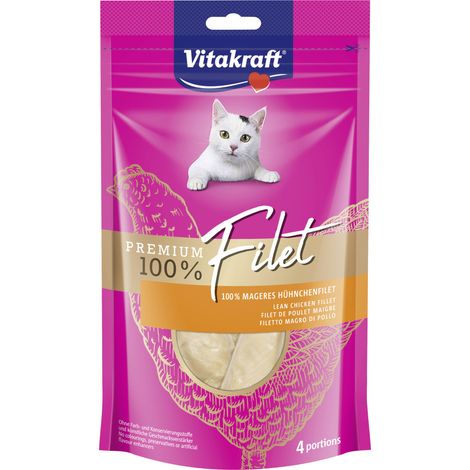 Vitakraft Premium Filet Huhn 4 Stück / 70g Katzenleckerlis