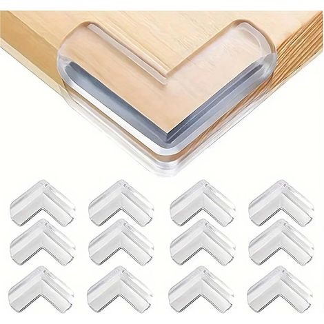Protections d'angle, 72 unités, transparentes, pour tables en verre (1/5)