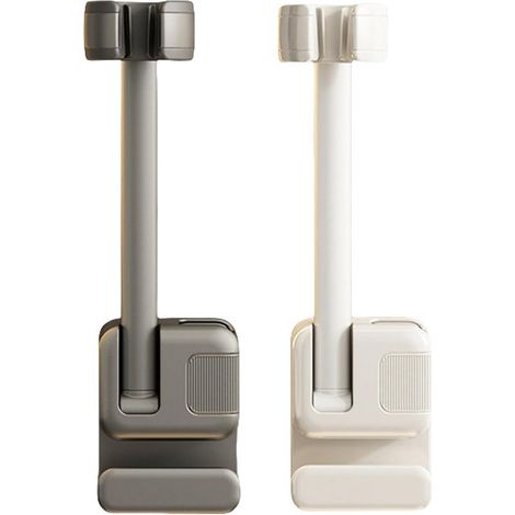 Supporto da parete in 2 pezzi per asciugacapelli, ideale per casa e salone, supporto per piastra per capelli, facile installazione, contenitore per asciugacapelli (1/5)