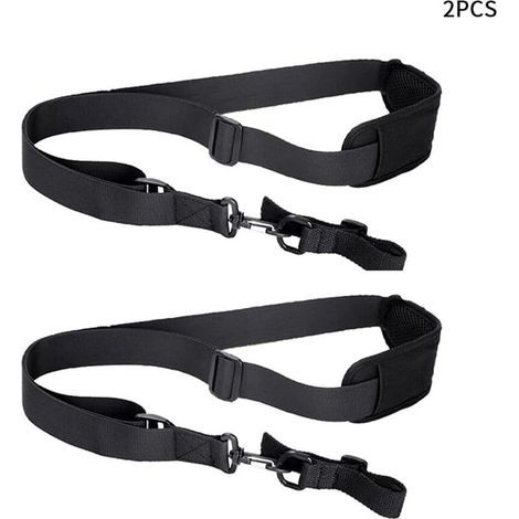 Lot de 2 sangles d'épaule confortables pour débroussailleuses/coupe-bordures/harnais de débroussailleuse/tondeuse à gazon, longueur réglable (dimensions : 2 pièces) (1/5)