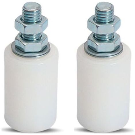 Lot de 2 Guide Rollers for Sliding Doors, Sliding Door Guides or Other Applications 30 x 40 mm (Nylon) (1/5)