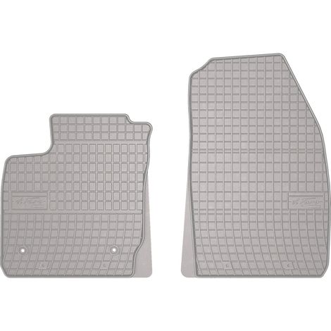 Alfombrillas de goma para coche: Ford Courier kombivan (2014-) - color gris a juego (1/5)