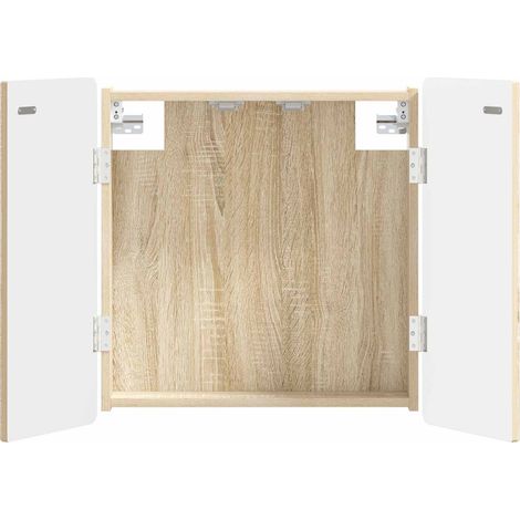 vidaXL Armario para dianas ZWOLLE Roble Sonoma 52,5 x 10,5 x 57,5 cm (1/2)