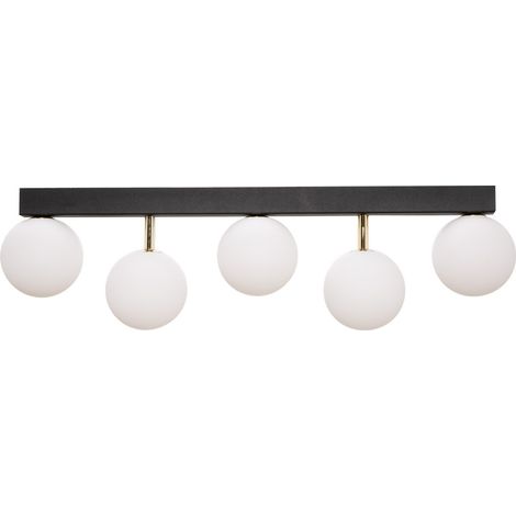 Plafonnier ALI boules verre blanc 5xG9 Zuma Line 5643