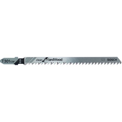 Bosch PRO Hardwood clean T301CDF Stichsägeblatt 117mm 5 Stück