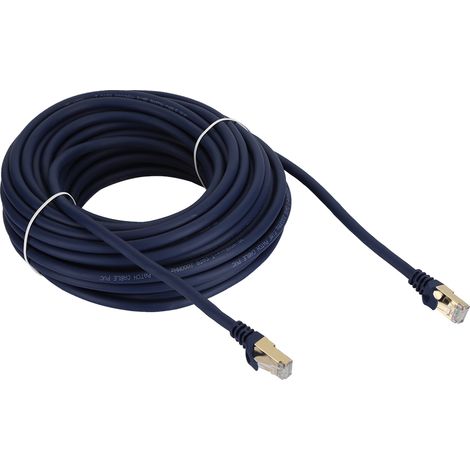 Câble réseau en cuivre sans oxygène 26AWG 2000 MHz pour ordinateur, routeur, décodeur 40 Gbit/s (15 mètres) (1/5)