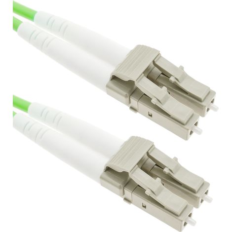 BeMatik - Câble à fibre optique OM5 multimode duplex 50µm/125µm LC/PC à LC/PC 100Gb de 3 m (1/5)