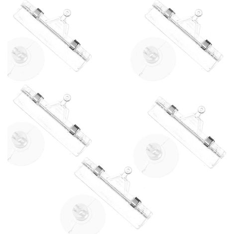 Porte-étiquettes de prix transparent en ABS pour magasin, finition soignée, lot de 5 (1/5)