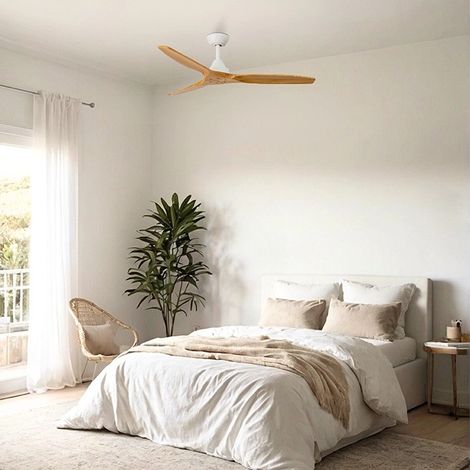 MORELOS M Ventilatore senza luce bianco Ø132 (1/4)