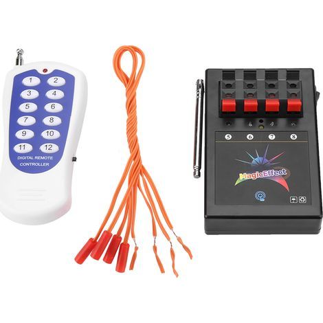 Système d'allumage pyrotechnique sans fil professionnel avec 12 touches et télécommande (1/5)