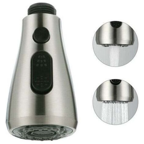 Pull-Out Sink Hand Shower Hand Shower for Pro Kitchen Mixer Tap Shower Head 2 Types of Jets Brushed (1/4)