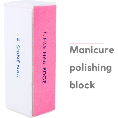 Buffer À Ongles 4 En 1 - Lime À Ongles Professionnelle Avec 4 Côtés Fonctionnels - Pour Manucure Domestique Et Salon - 1 Pièce (1/5)
