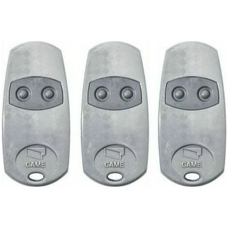 Lot de 3 télécommandes CAME TOP432EE – Code fixe 433,92 MHz, 2 canaux, portée 50-150 m (1/5)