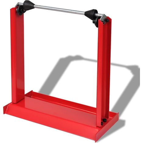 Soporte de equilibrio de la rueda de la motocicleta profesional rojo vidaXL (1/5)