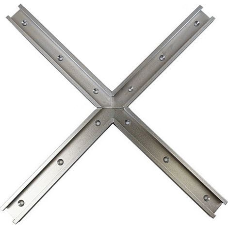 Connecteur d'intersection de voie en T pour le travail du bois, alliage d'aluminium pour Table de routeur 200mm Type A blanc (1/4)