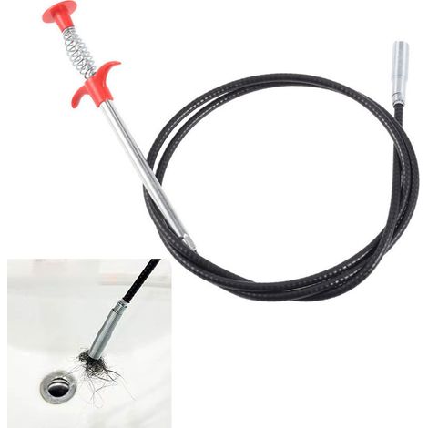 Deboucheur Canalisation, Deboucheur Evier Pince Telescopique Sonde de Debouchage 300cm Pince Telescopique pour Évier de Cuisine, Salle de Bain, Toilettes, Tuyau D'égout (1/5)