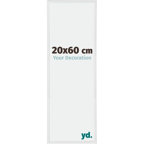 yd. - Cadre photo 20x60 - Blanc Brillant - Plastique - Annecy