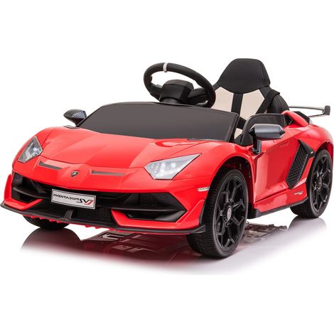 Voiture Électrique,Lamborghini SX2018 25W2 (390) 12V Enfants avec 14kg pour Enfant 3-8 Ans, (rose) (1/5)
