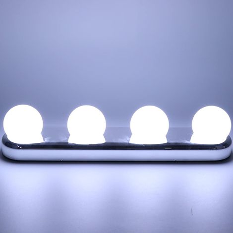 1 Applique Murale LED, Ventouse, ABS, Éclairage Naturel, Maquillage, Salle De Bain (1/5)