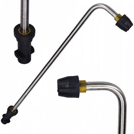 Lancia Ugello Angolare 90° – Compatibile con Idropulitrici Kärcher K2-K7  Pressione Max 160 Bar  Filettatura M18  Flusso 15 l/min
