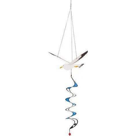 Elemento decorativo giardino hq-invento seagull poliestere 34x110 cm