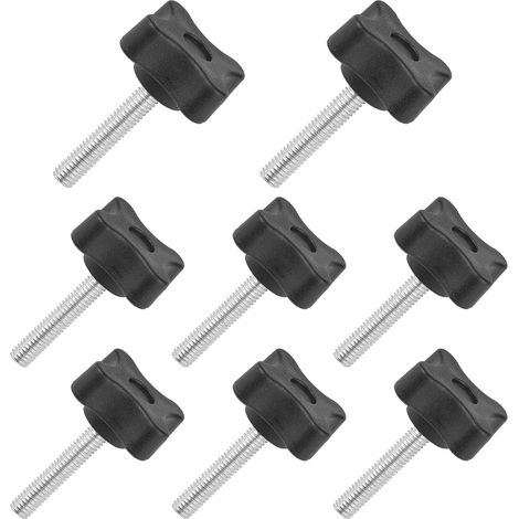 8pcs Bouton de Serrage, M630mm Bouton à vis de serrage-Noir (1/5)