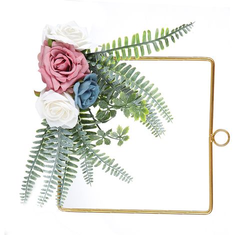 Couronne de fleurs artificielles pour demoiselle d'honneur, guirlande à main, décoration murale, intérieure ou de plafond (SPH-5637) (1/5)