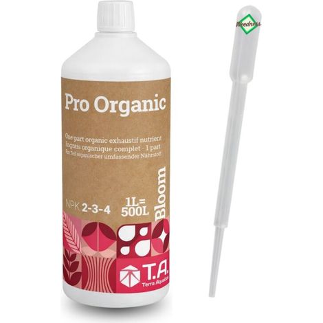T.A. Pro Organic Bloom 1 Liter Organischer Blütedünger Bio Dünger Pflanzendünger (1/4)