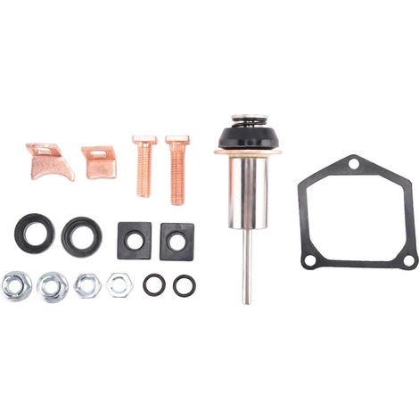 Kit de réparation de solénoïde de démarreur (pièces et contacts) compatible avec Toyota et Subaru (références : 228000-6660, 228000-6662, 228000-6663). (1/5)