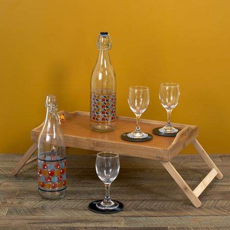 Plateau Dépliant - HOME DECO FACTORY - Bambou - Marron (1/5)