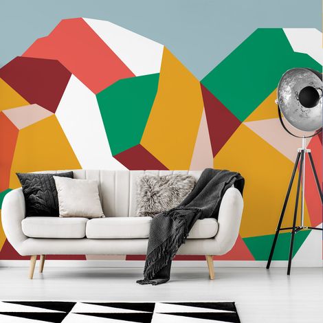 Papier peint panoramique Glacier blanc, Vert 150 x 250cm (1/5)