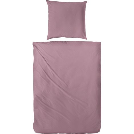 Vario Bettwäsche Satin uni marsala, 135 x 200 cm Bettwäsche-Set