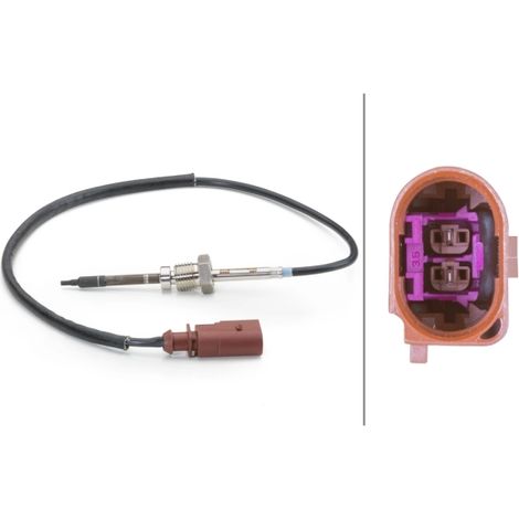 Capteur, température des gaz Hella 6PT 014 494-111 AUDI 8K0 906 088