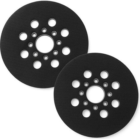 125 mm Plateau de ponçage Compatible avec Bos-ch PEX 220 A,GEX 125-1 AE,PEX 220 AE, Skil 7402/7490,2 pièces (1/5)