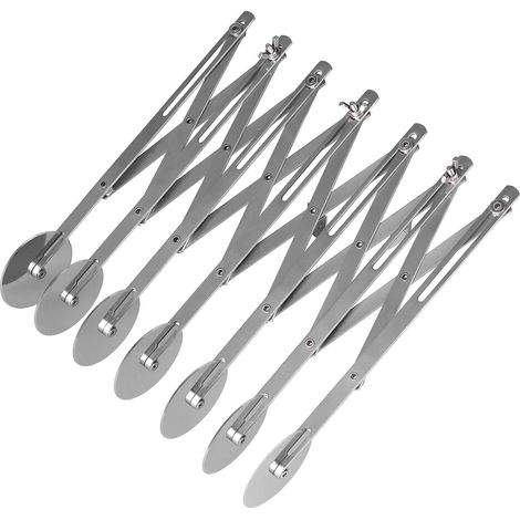Coupe-pizza Rouleau de pâte multi-roues Diviseur de pâtisserie en acier inoxydable Biscuits Cutter Roues Roulette à Pizza pour la cuisine à domicile ou un usage commercial(7 roues) (1/5)